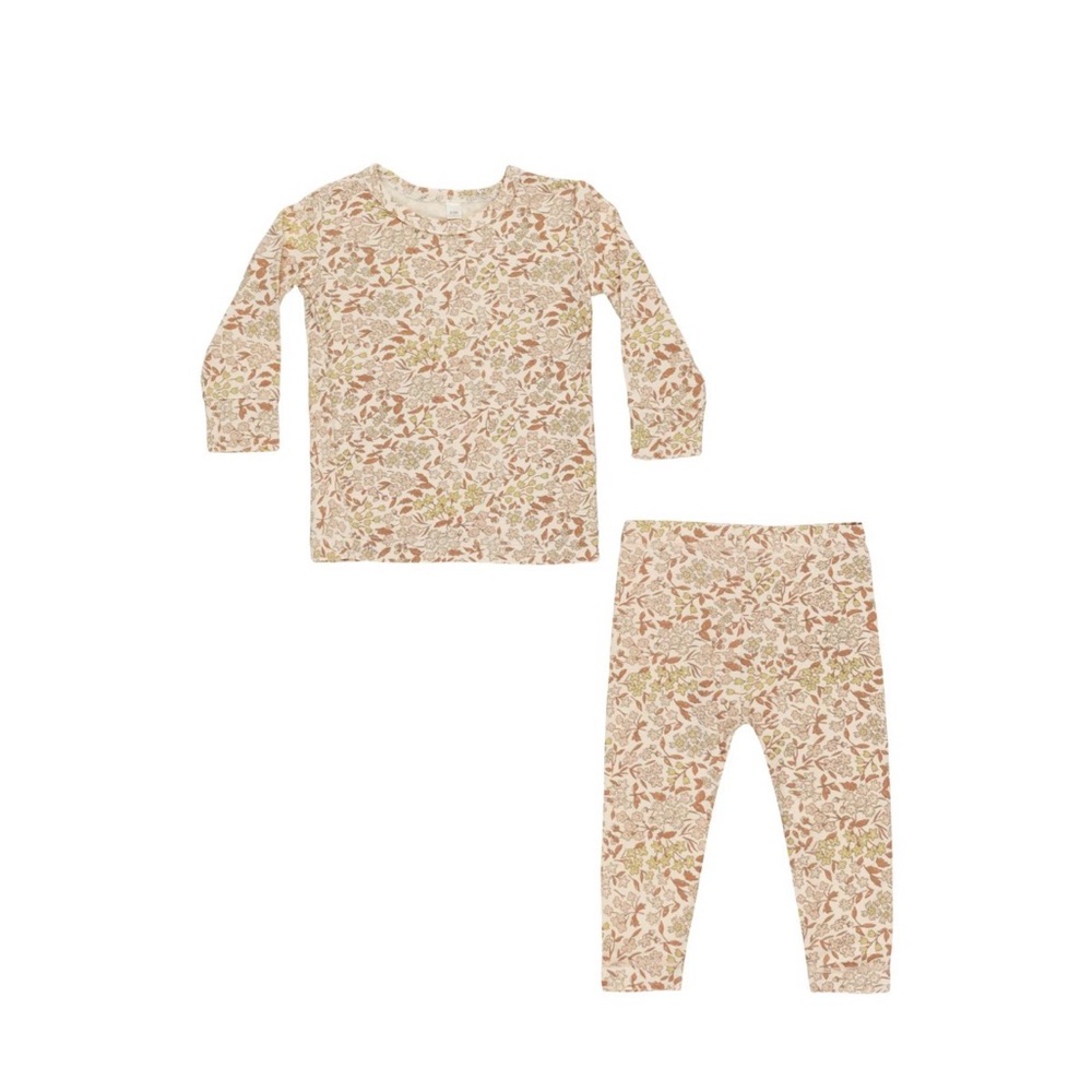 Quincy Mae autumn floral bamboo pajamas